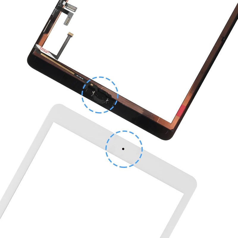 ARSSLY A1822 A1823 Screen Replacement, for iPad 2017 5th Generation Touch Screen 9.7 inch Digiziter Touchscreen Glass Panel with Home Button & Repair Tools (Not LCD) - Image 4